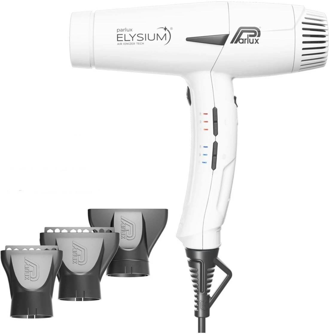 Parlux Uscător de păr ionizant cu control digital Elysium, 2300W, alb