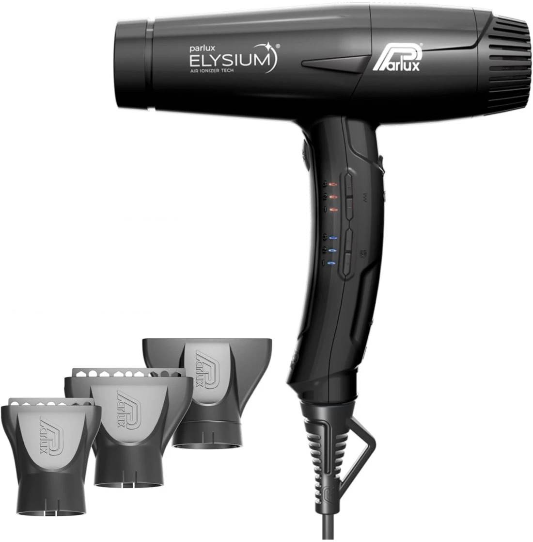 Parlux Uscător de păr ionizant cu control digital Elysium, 2300W, negru