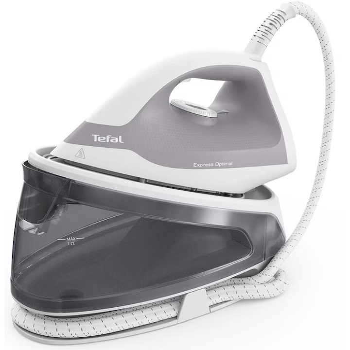 Generator de abur Tefal - Express Optimal, 2200W, 200 g/min, gri