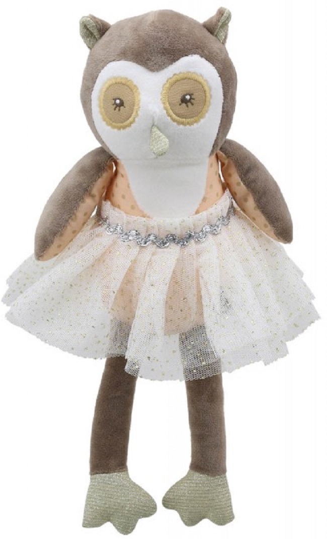 Păpușă de cârpă  The Puppet Company - Bufnita, 29 cm