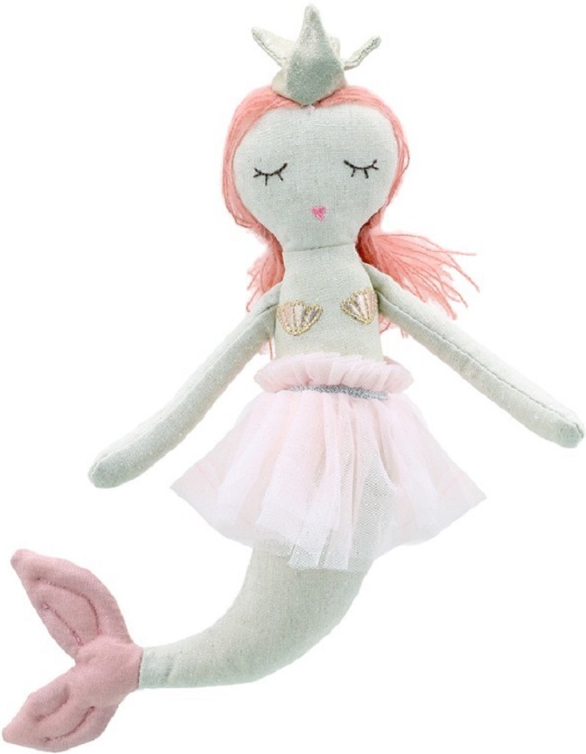 Păpușă de cârpă  The Puppet Company - Sirena, 28 cm