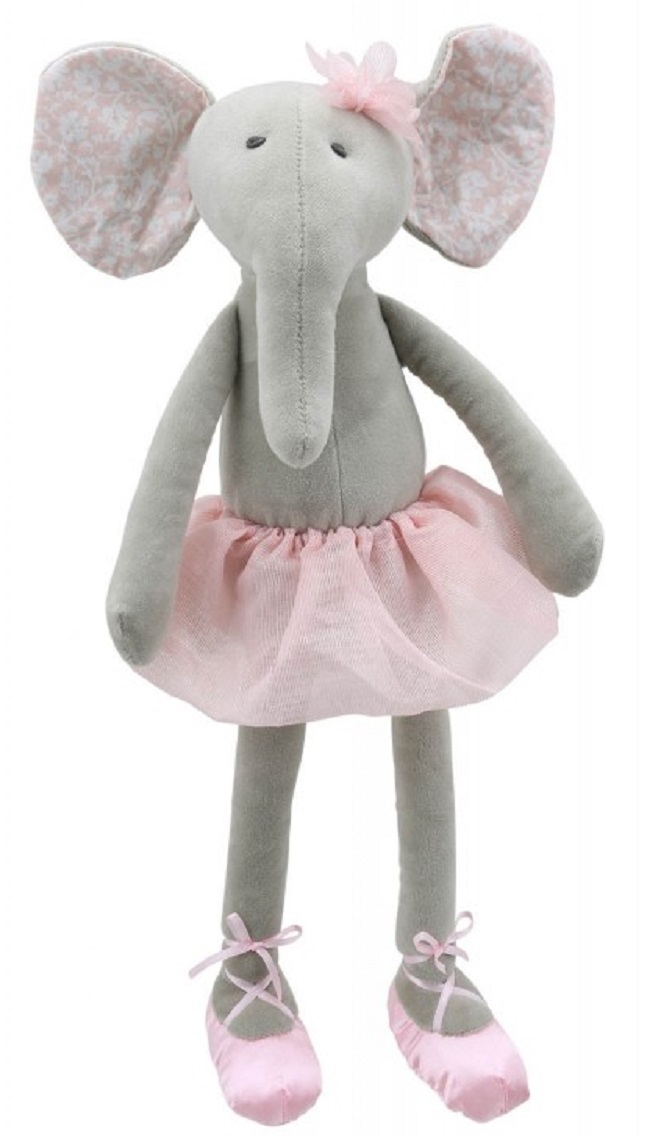 Păpușă de cârpă  The Puppet Company - Elefantel, 37 cm