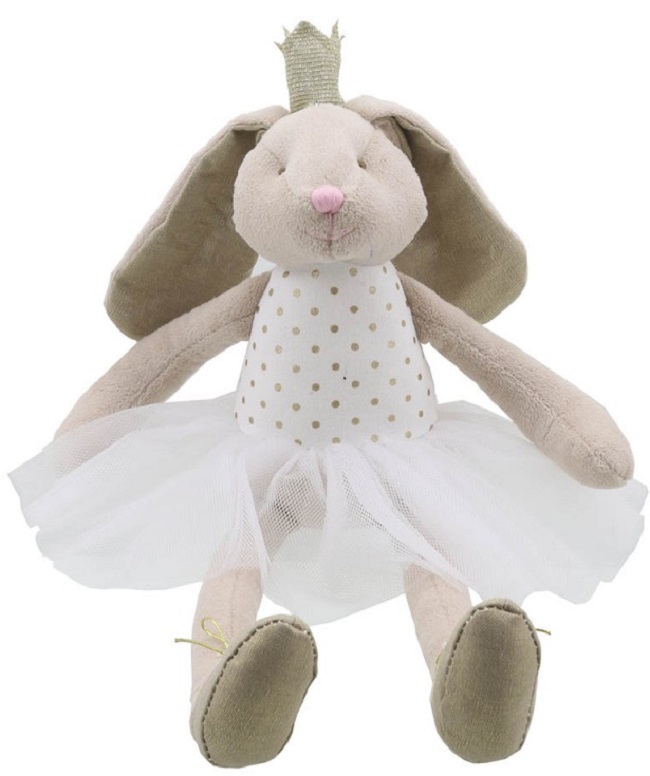 Păpușă de cârpă  The Puppet Company - Iepure cu coroana, 43 cm