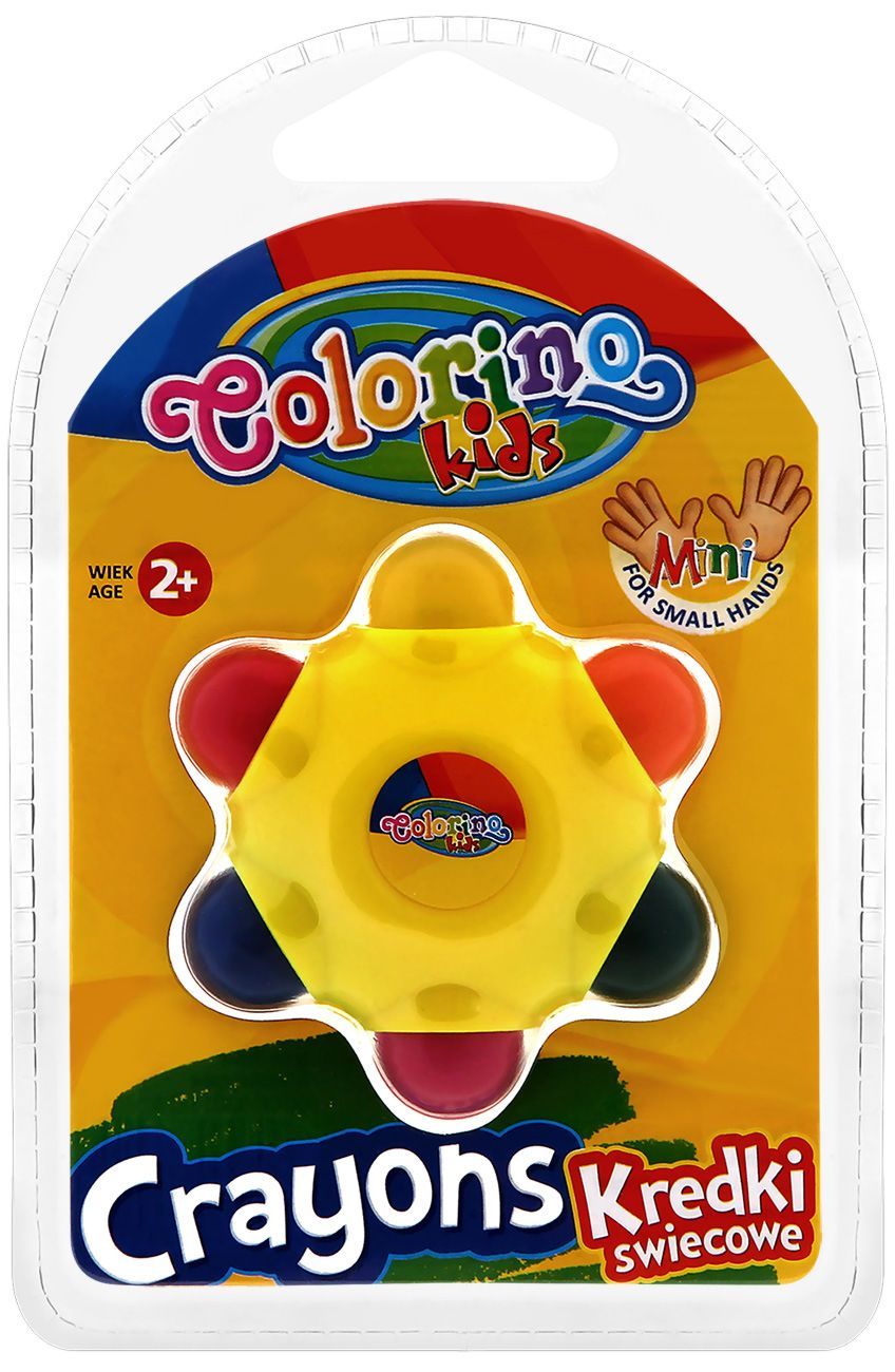 Pasteluri Colorino Kids - stea, 6 culori