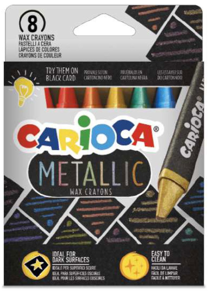 Pasteluri Carioca - Metallic, 8 culori