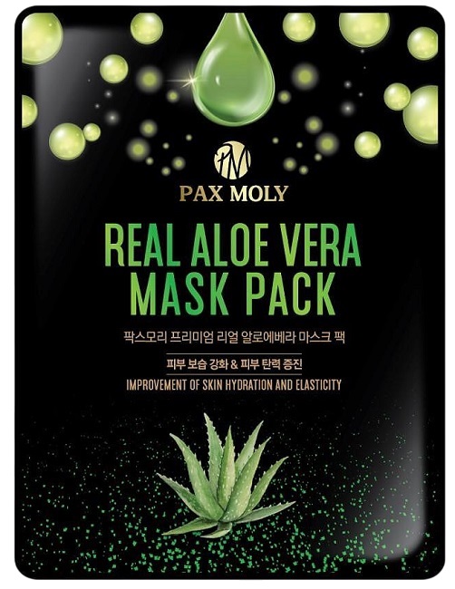 Pax Moly Mască de față folie cu aloe vera, 25 ml