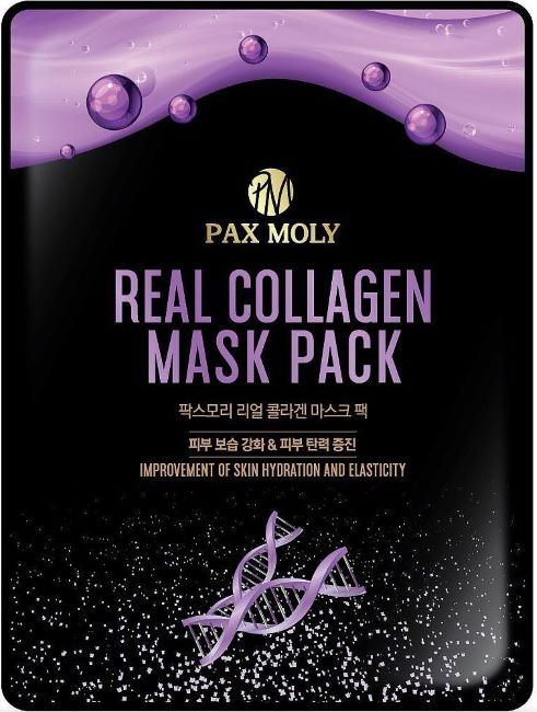 Pax Moly Mască de față folie cu colagen, 25 ml