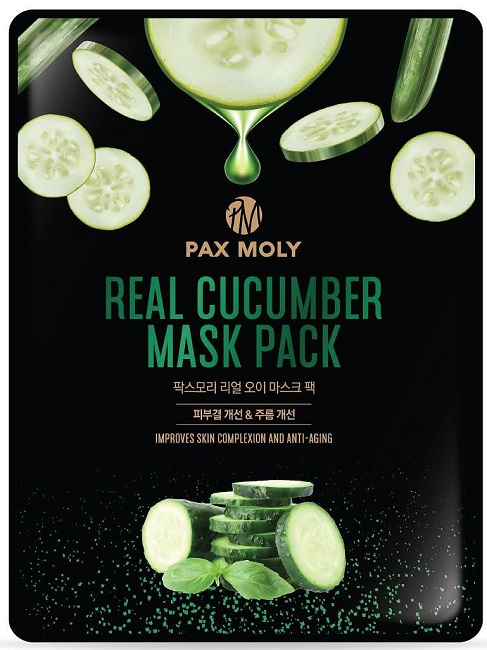 Pax Moly Mască de față folie cu castravete, 25 ml