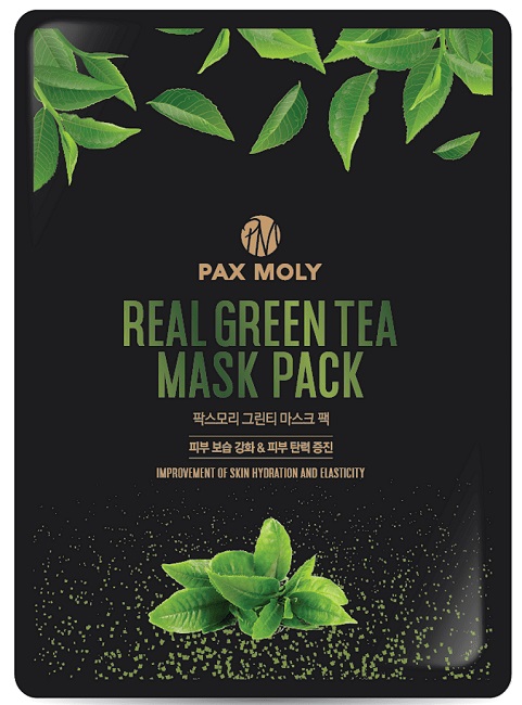 Pax Moly Mască de față folie cu ceai verde, 25 ml