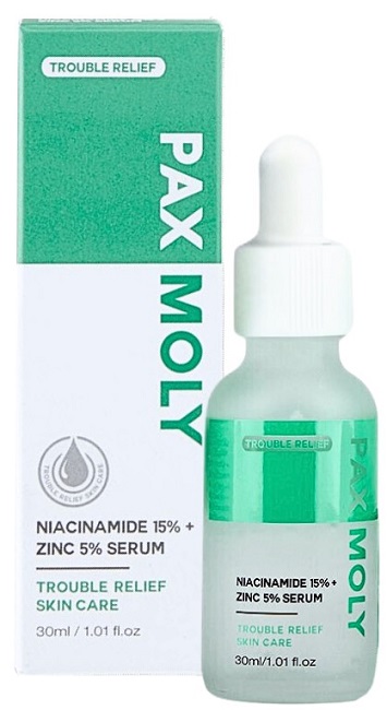 Pax Moly Ser facial cu niacinamidă și zinc, 30 ml
