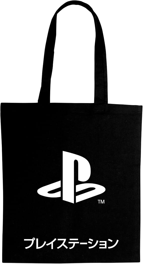 Geantă de cumpărături ABYstyle Games: PlayStation - Black Katakana