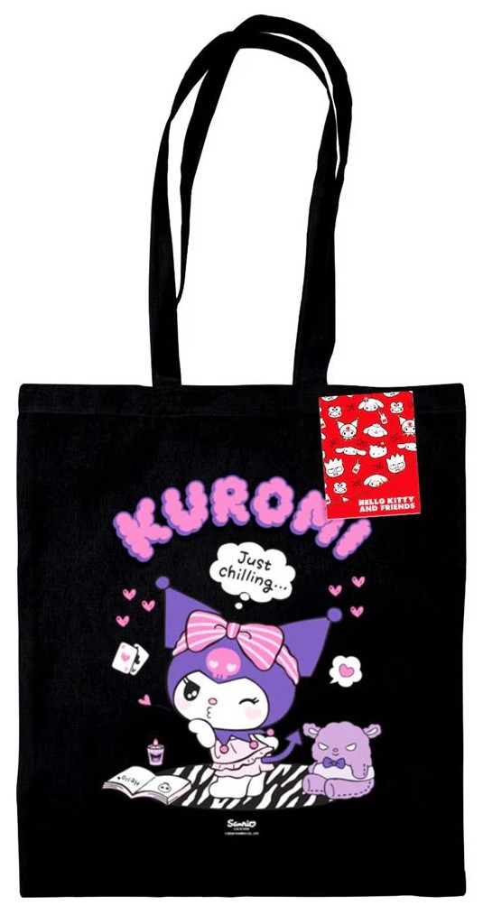 Geantă de cumpărături Pyramid Animation: Sanrio - Kuromi Just Chilling