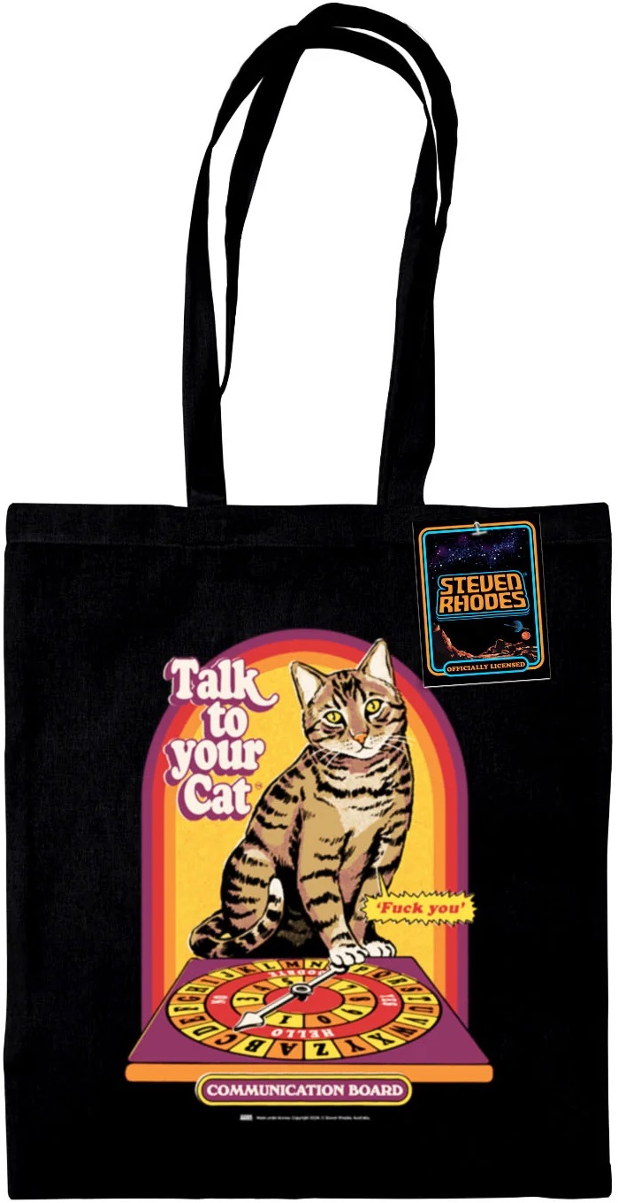 Geantă de cumpărături Pyramid Art: Steven Rhodes - Talk to your Cat