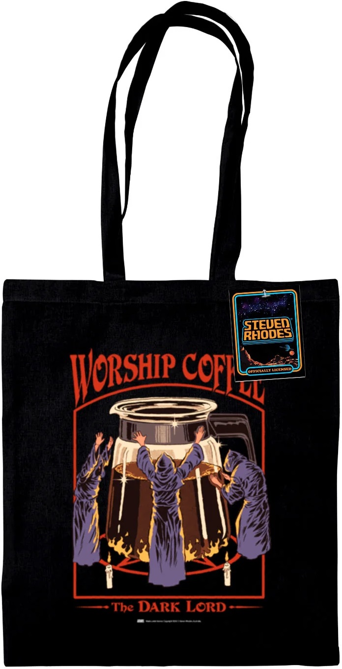 Geantă de cumpărături Pyramid Art: Steven Rhodes - Worship Coffee