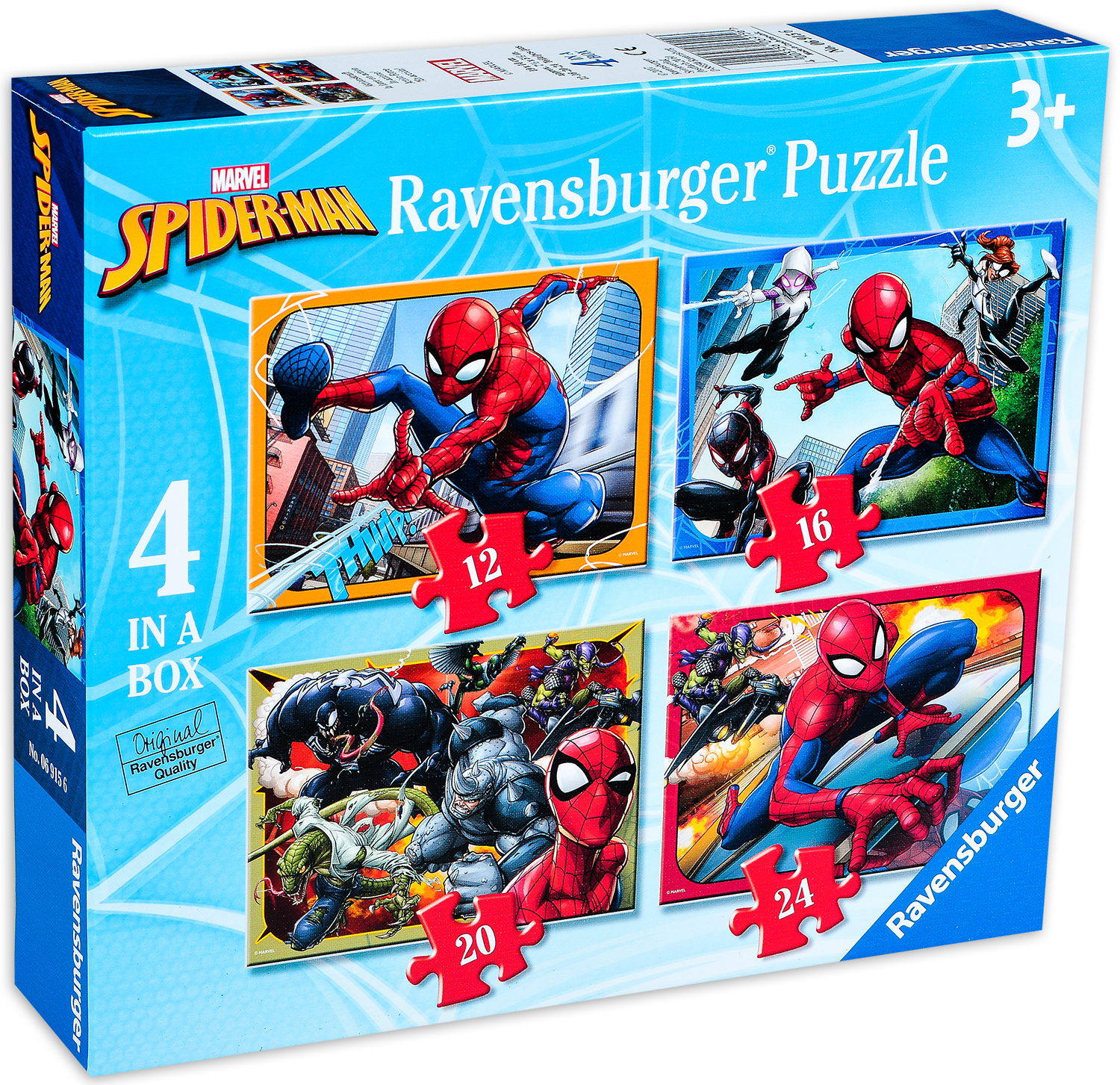Puzzle Ravensburger 4 in 1 - Spiderman