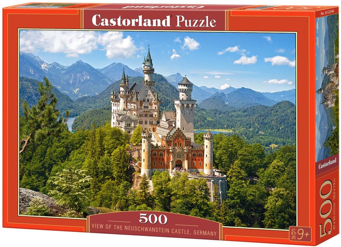 Puzzle Castorland din 500 de piese - View of the Neuschwanstein Castle, Germany