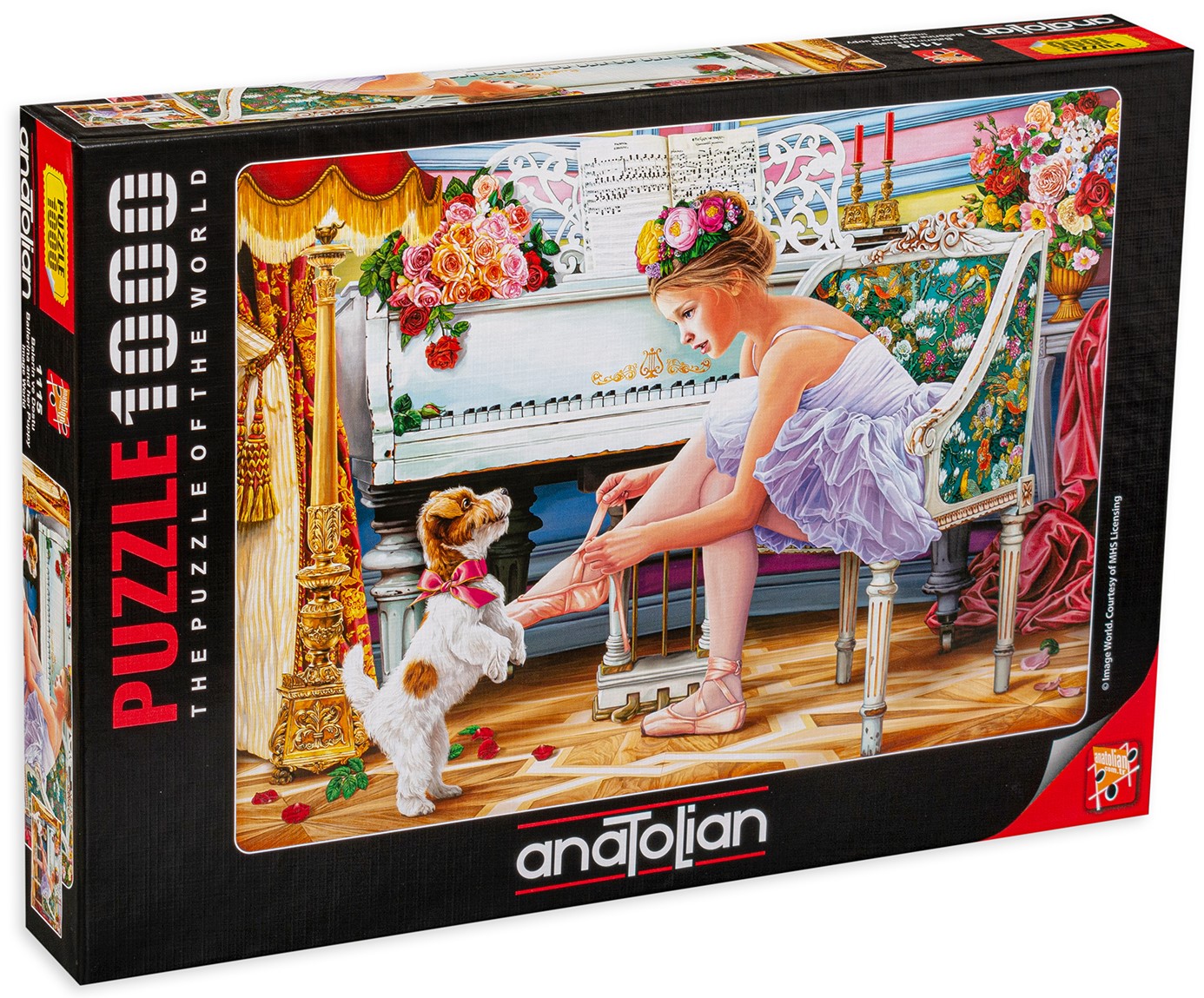 Puzzle Anatolian din 1000 de piese - Balerina si catelul