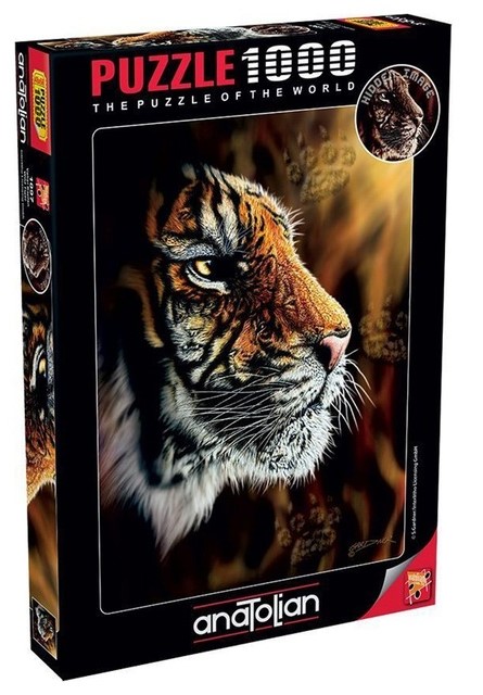 Puzzle Anatolian din 1000 de piese - Tigru salbatic