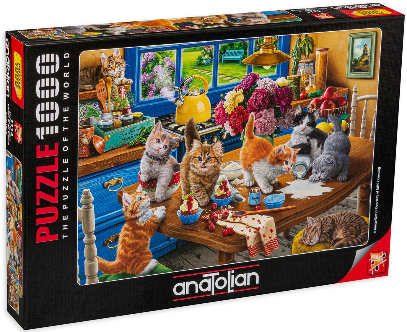 Puzzle Anatolian de 1000 piese - Pisicute in bucatarie