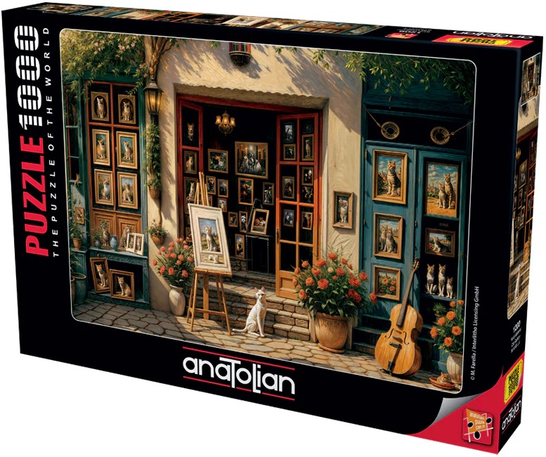 Puzzle Anatolian din 1000 piese - Galeria de pisici