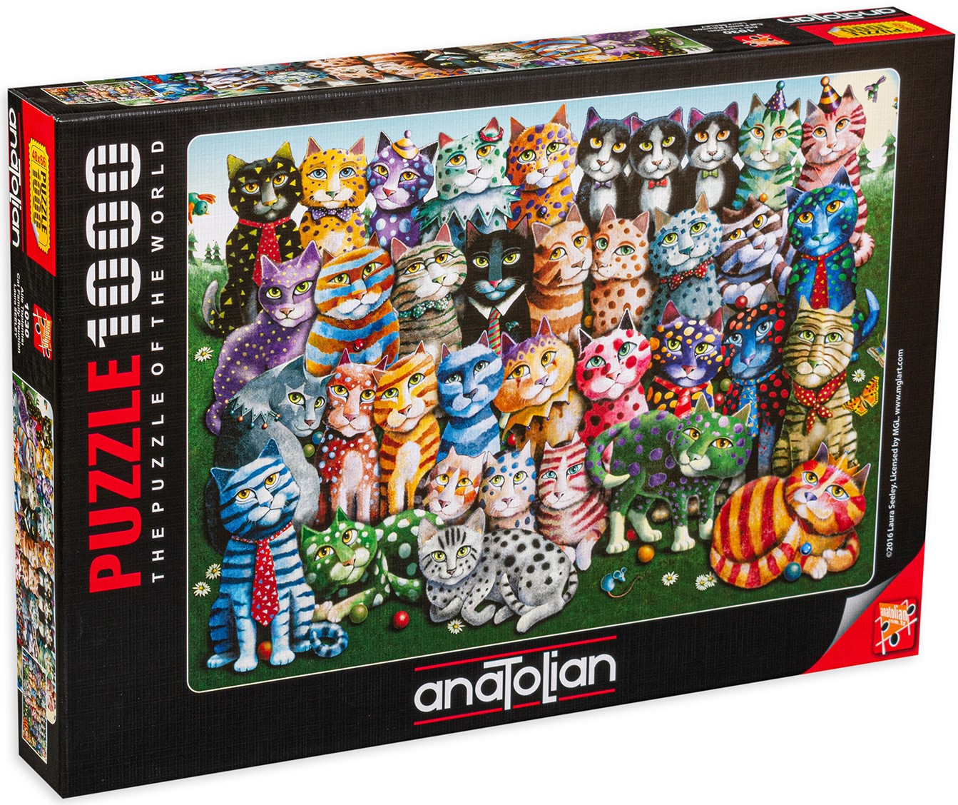 Puzzle Anatolian din 1000 de piese - Unirea pisicilor, Laura Forte