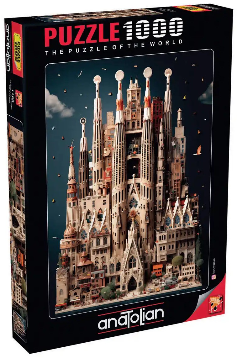 Puzzle Anatolian din 1000 piese - Sagrada Familia