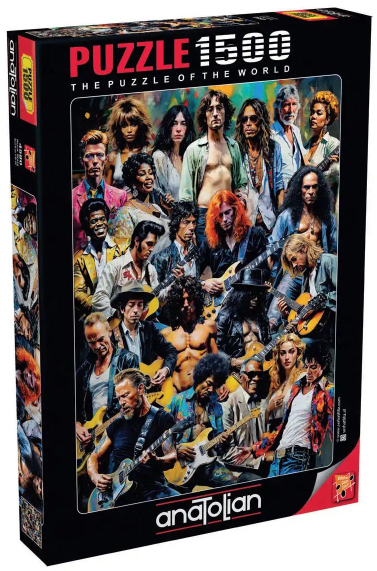 Puzzle Anatolian din 1500 piese - Vedete rock