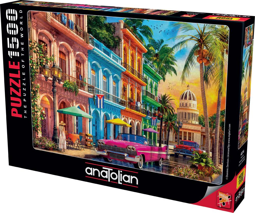 Puzzle Anatolian din 1500 piese - Apus de soare la Havana