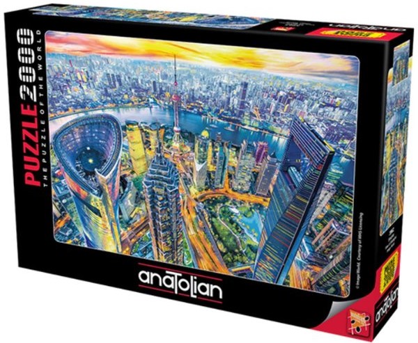 Puzzle Anatolian de 2000 de piese - Vedere peste Shanghai