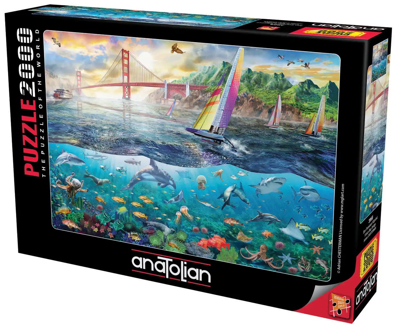 Puzzle Anatolian din 2000 piese - Podul Golfului Frisco