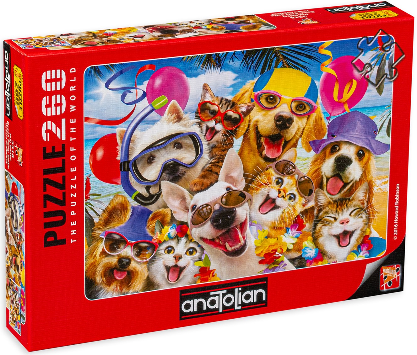 Puzzle Anatolian din 260 de piese - Selfie la plaja, Howard Robinson