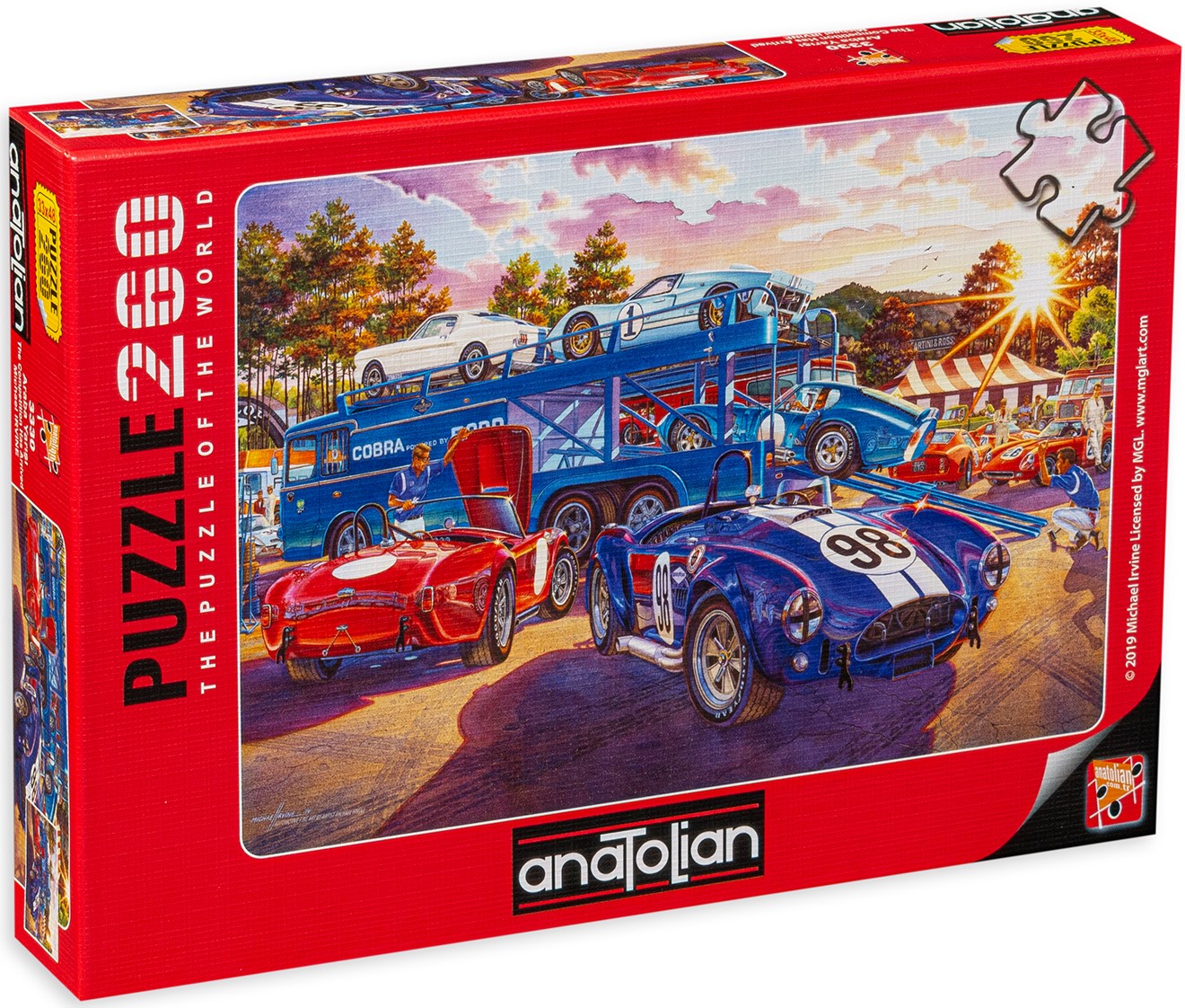 Puzzle Anatolian din 260 de piese - Masini de curse, Michael Irvine