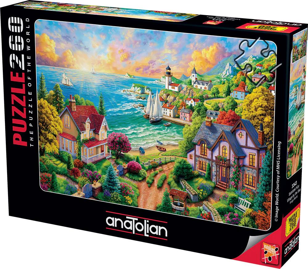 Puzzle Anatolian din 260 piese - Un sat la malul mării