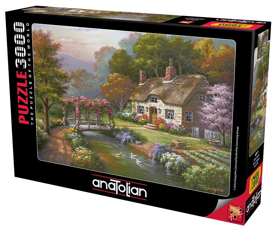 Puzzle Anatolian din 3000 de piese - Casa cu trandafiri