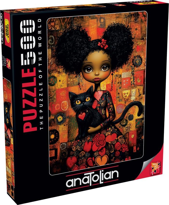 Puzzle Anatolian din 500 piese - pisică neagră