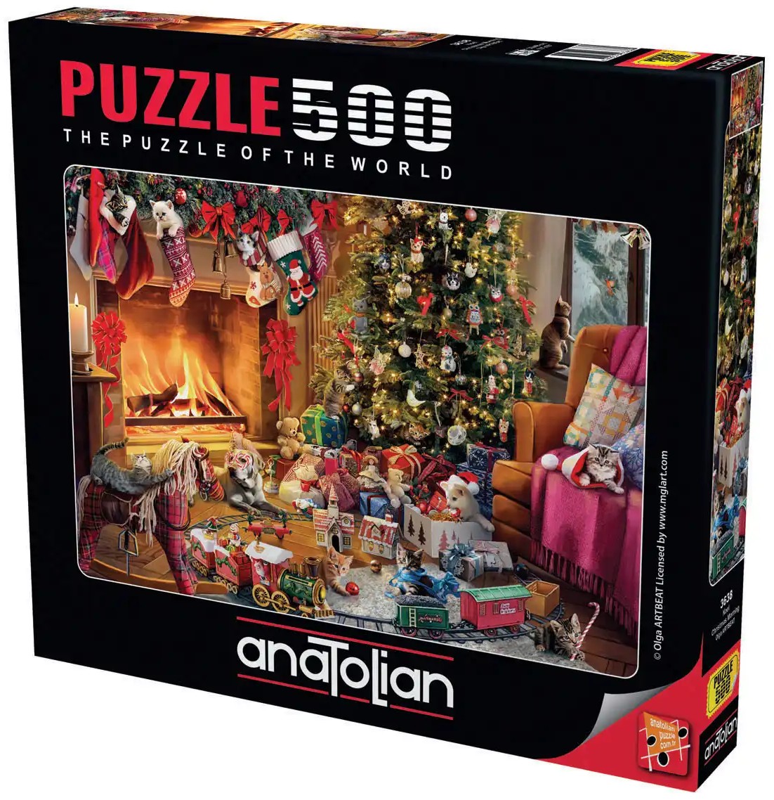 Puzzle Anatolian din 500 piese - Dimineața de Crăciun