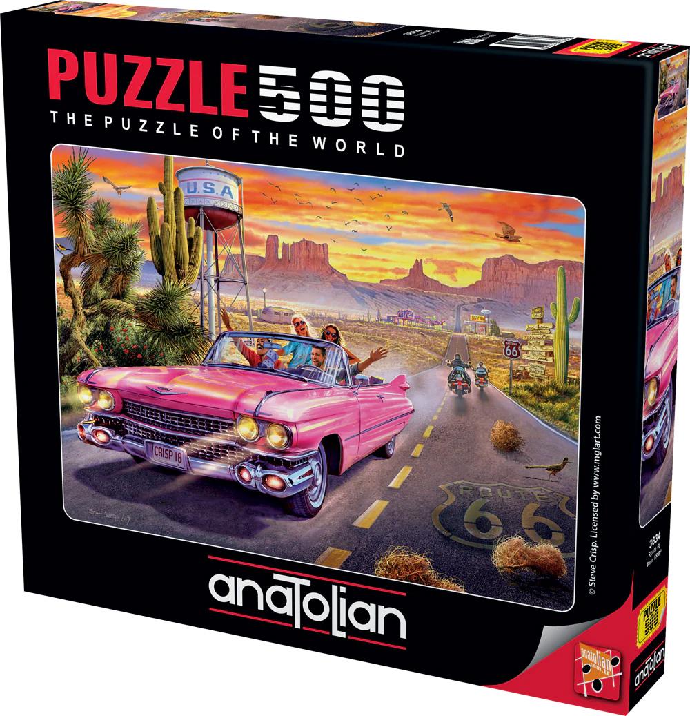 Puzzle Anatolian din 500 piese - Drumul 66