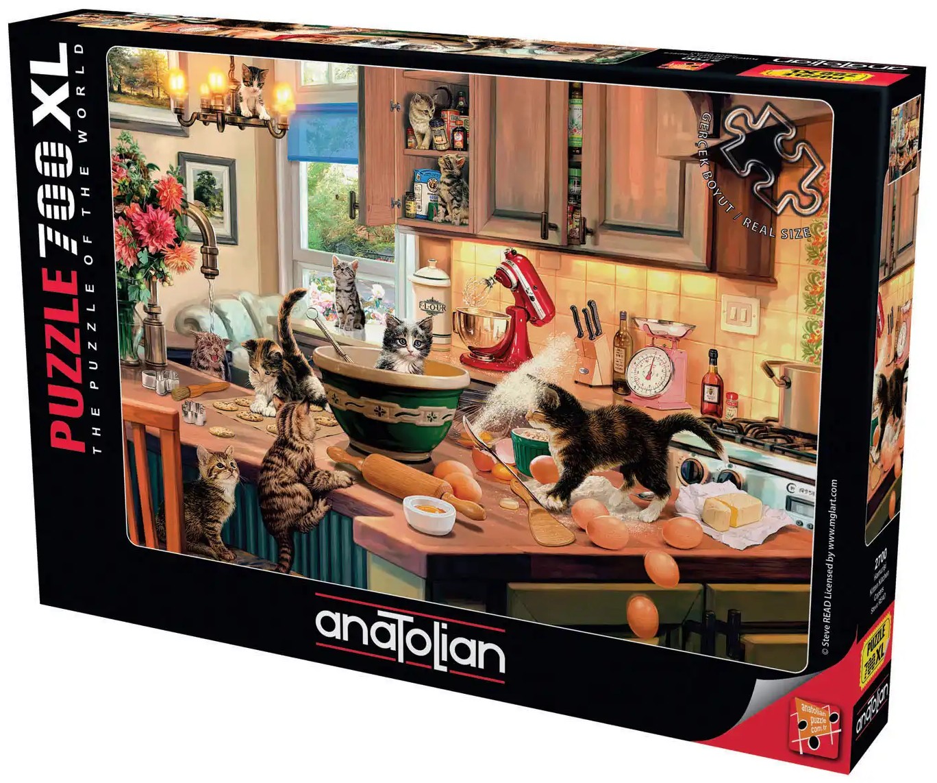 Puzzle Anatolian din 700 XL piese - Pisicuțe în bucătărie