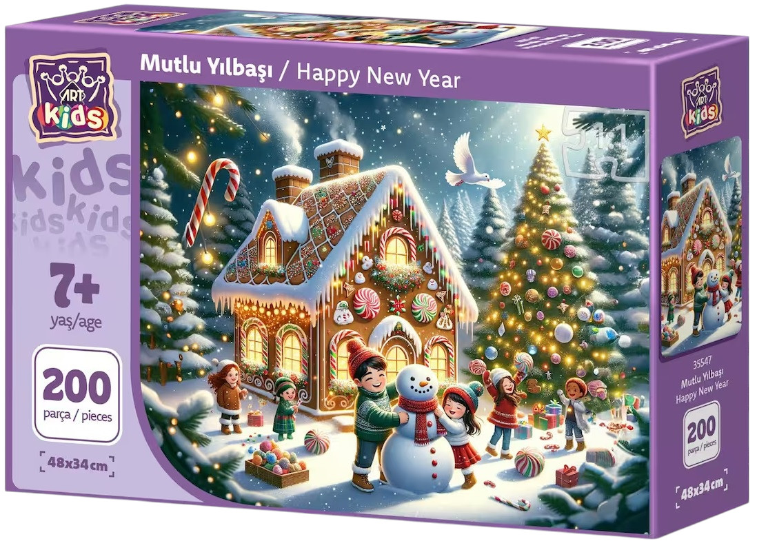 Puzzle pentru copii Art Puzzle din 200 piese - An nou fericit