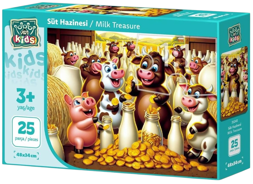 Puzzle pentru copii Art Puzzle din 25 piese XXL - Comoara lactatelor
