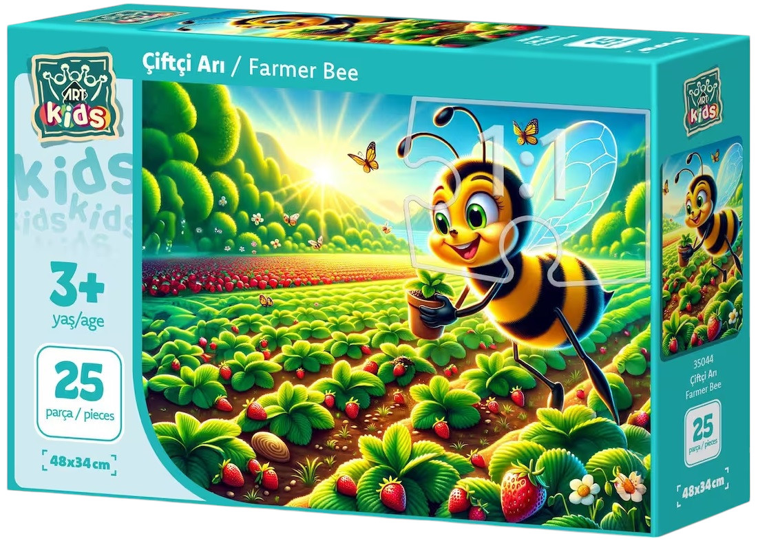 Puzzle pentru copii Art Puzzle din 25 piese XXL - Albină fermieră