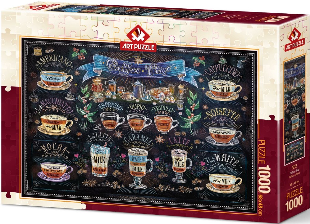 Puzzle Art Puzzle din 1000 de piese - Ora pentru cafea