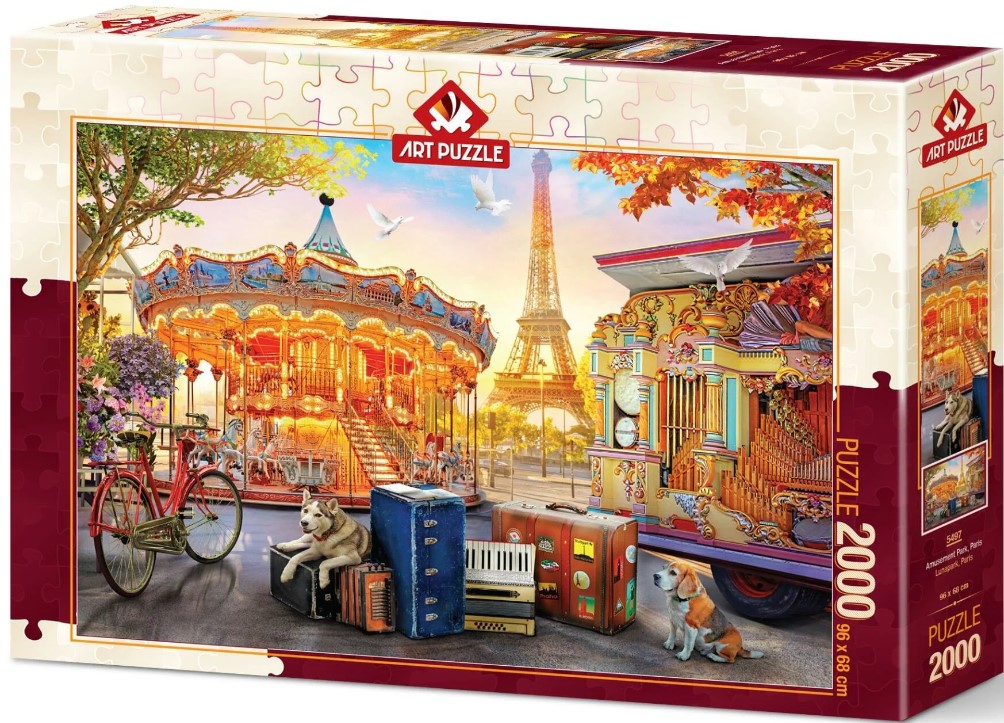 Puzzle Art Puzzle din 2000 de piese - Parc de distracții