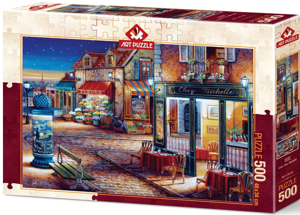 Puzzle Art Puzzle din 500 de piese - Cafenea Chez Michelle