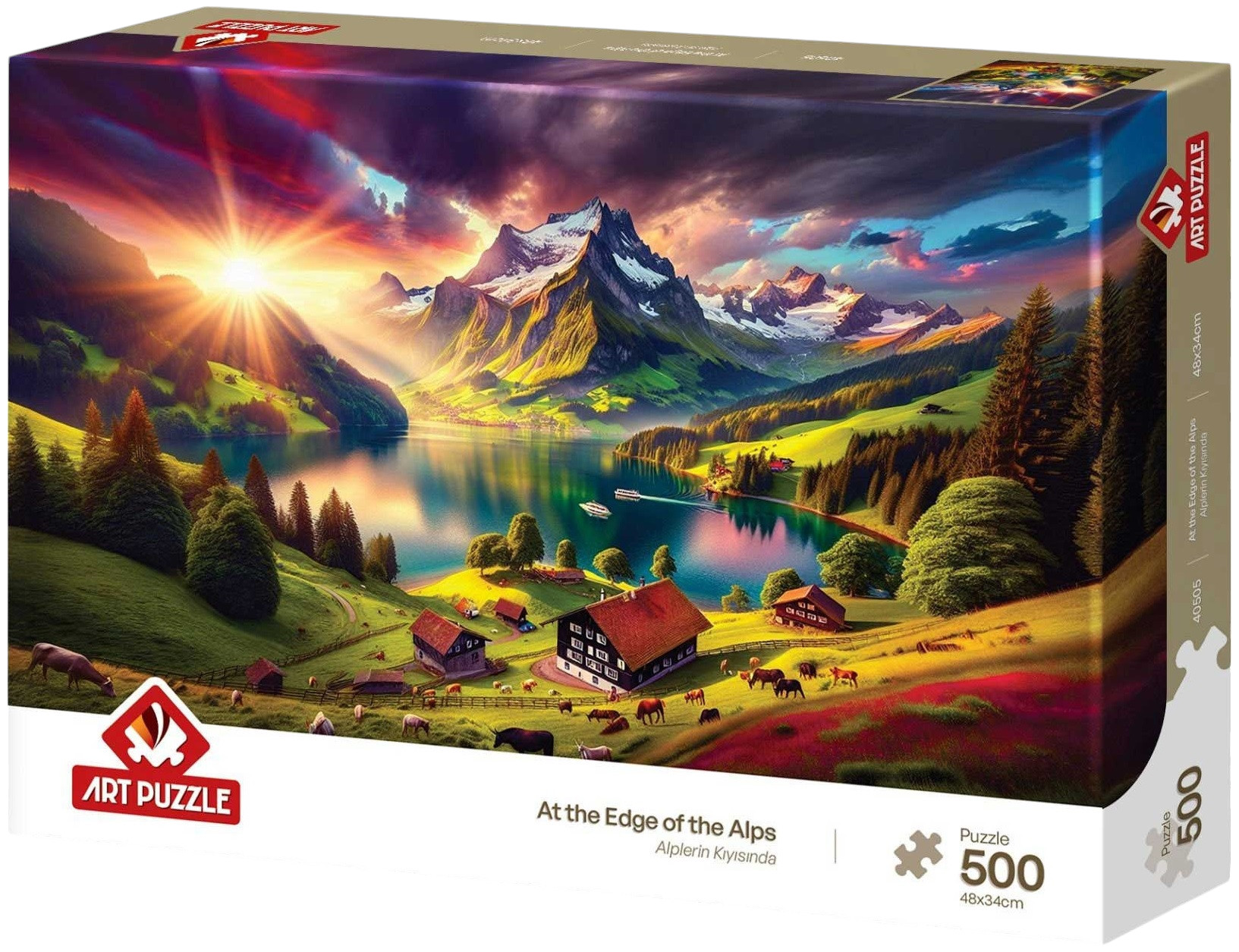 Puzzle Art Puzzle din 500 piese - La marginea Alpilor