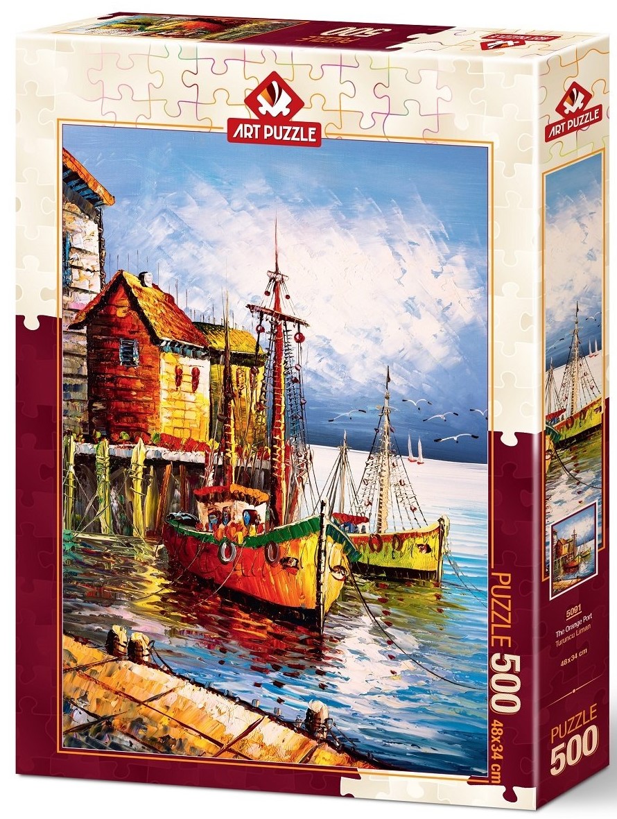 Puzzle Art Puzzle din 500 de piese - Portul portocaliu