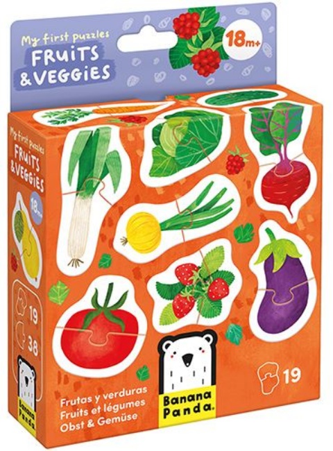 Puzzle Banana Panda - My First Puzzles, fructe și legume