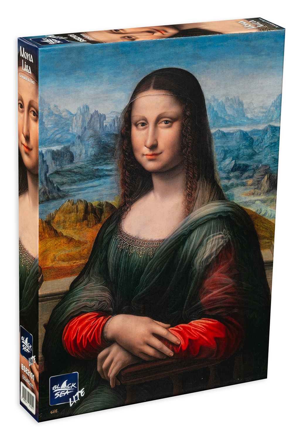 Puzzle Black Sea din 1000 de piese - Mona Lisa, Leonardo da Vinci