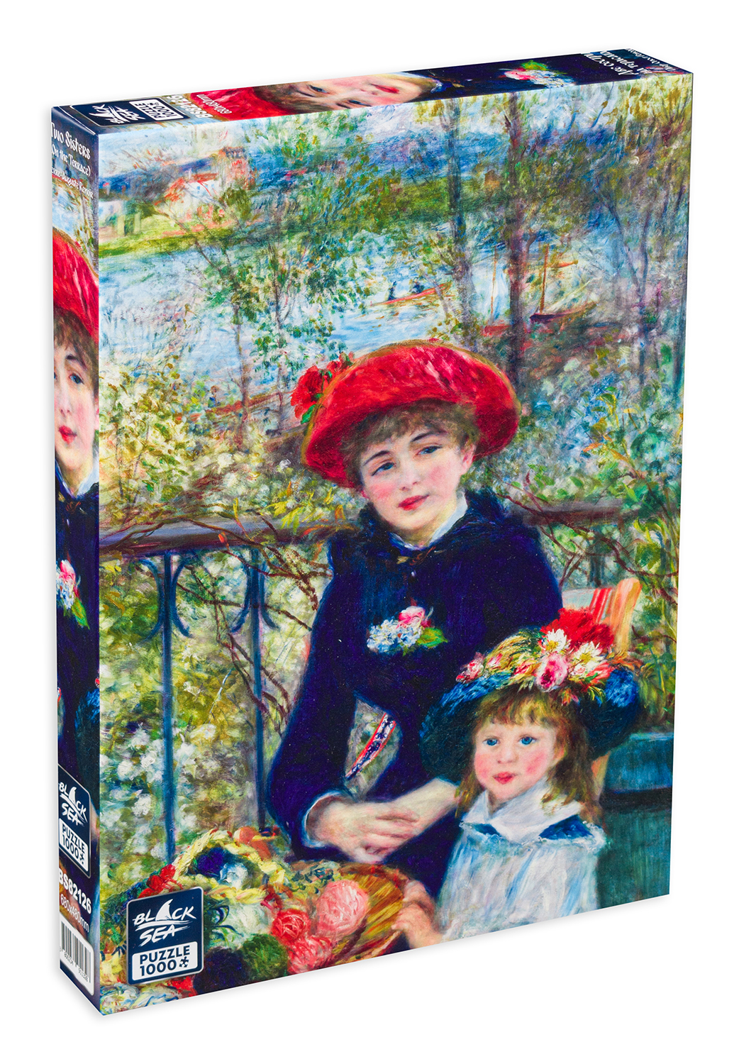 Puzzle Black Sea din 1000 de piese - Doua surori pe terasa, Pierre-Auguste Renoir