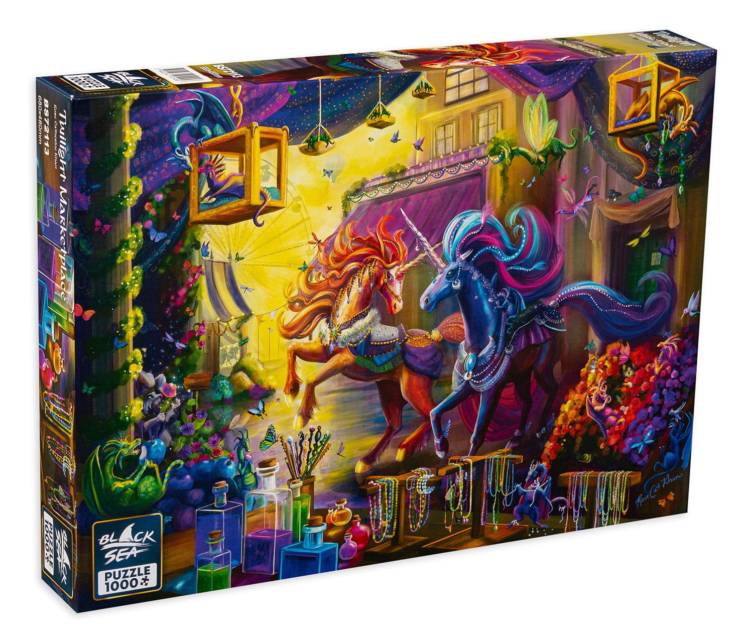 Puzzle Black Sea din 1000 de piese - Magazin mistic, Rose Catherine Kahn